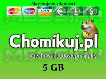 CHOMIKUJ.PL 5 GB TRANSFER 30 DNI - SMS PREMIUM